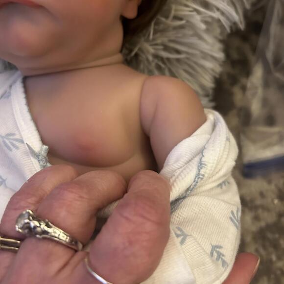 Reborn Baby Boy Doll Full Body Silicone Vinyl Anatomically Correct & Acessories - Picture 11 of 11